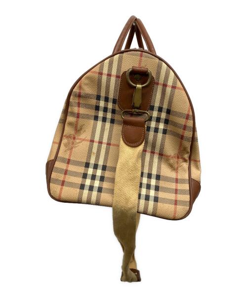 Burberry's（バーバリーズ）Burberry's (バーバリーズ) ノバチェックボストンバッグ ブラウンの古着・服飾アイテム