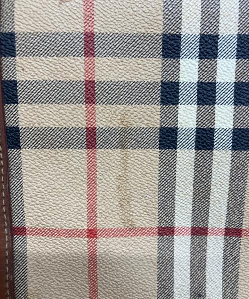 Burberry's（バーバリーズ）Burberry's (バーバリーズ) ノバチェックボストンバッグ ブラウンの古着・服飾アイテム