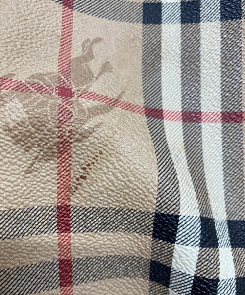 Burberry's（バーバリーズ）Burberry's (バーバリーズ) ノバチェックボストンバッグ ブラウンの古着・服飾アイテム