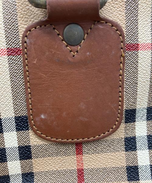 Burberry's（バーバリーズ）Burberry's (バーバリーズ) ノバチェックボストンバッグ ブラウンの古着・服飾アイテム