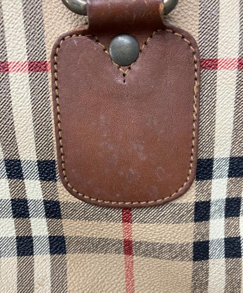 Burberry's（バーバリーズ）Burberry's (バーバリーズ) ノバチェックボストンバッグ ブラウンの古着・服飾アイテム