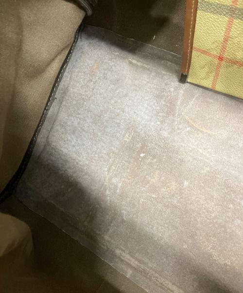 Burberry's（バーバリーズ）Burberry's (バーバリーズ) ノバチェックボストンバッグ ブラウンの古着・服飾アイテム