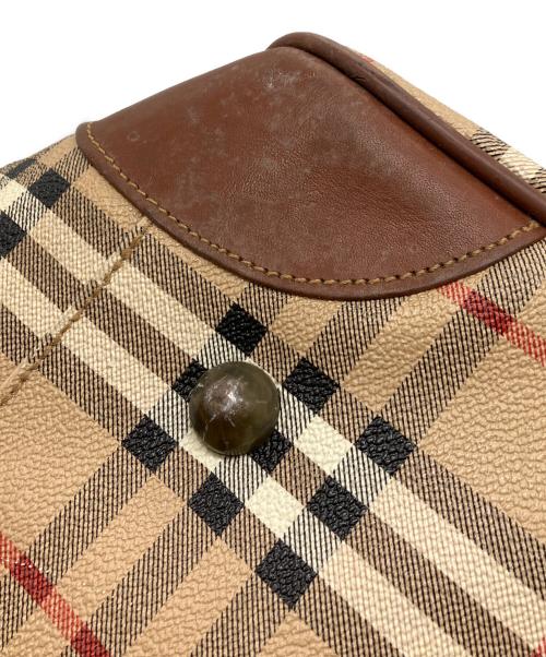 Burberry's（バーバリーズ）Burberry's (バーバリーズ) ノバチェックボストンバッグ ブラウンの古着・服飾アイテム