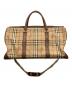 Burberry's (バーバリーズ) ノバチェックボストンバッグ ブラウン：18000円