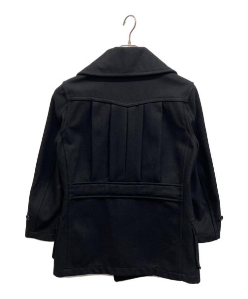 BLACK SIGN（ブラックサイン）BLACK SIGN (ブラックサイン) ウールメルトンダブルコート ブラック サイズ:Sの古着・服飾アイテム