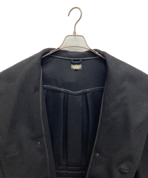 BLACK SIGN（ブラックサイン）BLACK SIGN (ブラックサイン) ウールメルトンダブルコート ブラック サイズ:Sの古着・服飾アイテム