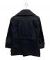 BLACK SIGN (ブラックサイン) ウールメルトンダブルコート ブラック サイズ:S：10000円