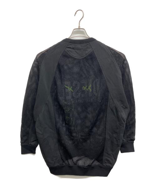 DIESEL（ディーゼル）DIESEL (ディーゼル) メッシュ切替スウェット ブラック サイズ:XSの古着・服飾アイテム