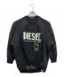 DIESEL（ディーゼル）の古着「メッシュ切替スウェット」｜ブラック