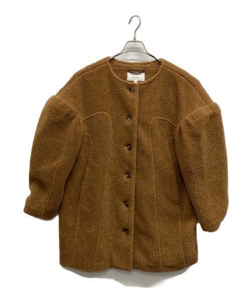 AKIRA NAKA（アキラナカ）AKIRA NAKA (アキラナカ) ジャシンタドロップショルダーコート ブラウン サイズ:1の古着・服飾アイテム