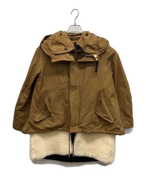 THE RERACS（ザ リラクス）THE RERACS (ザ リラクス) ボアライナー付ショートモッズコート ブラウン サイズ:38の古着・服飾アイテム