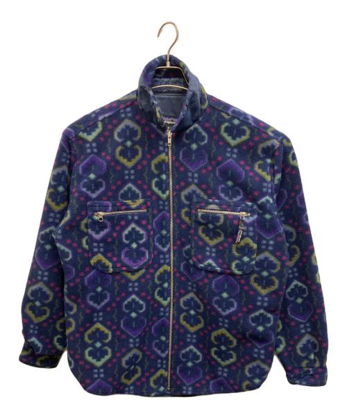 Patagonia（パタゴニア）Patagonia (パタゴニア) 94年製　タペストリー柄ライトウェイト・シンチラ・オーバーシャツ　USA製　21200 ネイビー サイズ:Sの古着・服飾アイテム