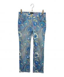 ETRO（エトロ）の古着「ペイズリー柄デニムパンツ」｜スカイブルー
