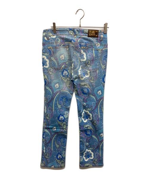 ETRO（エトロ）ETRO (エトロ) ペイズリー柄デニムパンツ スカイブルー サイズ:29の古着・服飾アイテム