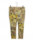 ETROエトロ）の古着「ペイズリー柄デニムパンツ」｜イエロー