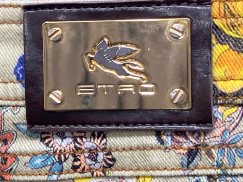 ETRO（エトロ）ETRO (エトロ) ペイズリー柄デニムパンツ イエロー サイズ:30の古着・服飾アイテム