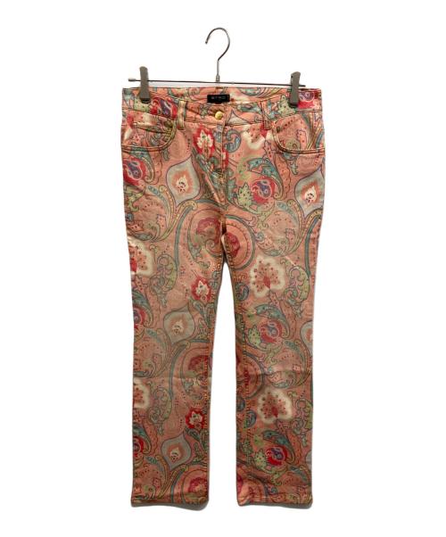 ETRO（エトロ）ETRO (エトロ) ペイズリー柄デニムパンツ ピンク サイズ:29の古着・服飾アイテム