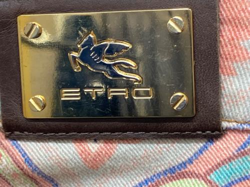 ETRO（エトロ）ETRO (エトロ) ペイズリー柄デニムパンツ ピンク サイズ:29の古着・服飾アイテム