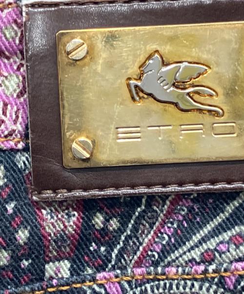 ETRO（エトロ）ETRO (エトロ) ペイズリー柄デニムパンツ ブラック サイズ:29の古着・服飾アイテム
