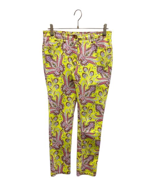 ETRO（エトロ）ETRO (エトロ) ペイズリー柄デニムパンツ グリーン サイズ:29の古着・服飾アイテム