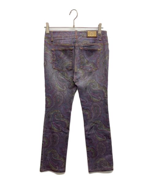 ETRO（エトロ）ETRO (エトロ) ペイズリー柄デニムパンツ パープル サイズ:29の古着・服飾アイテム