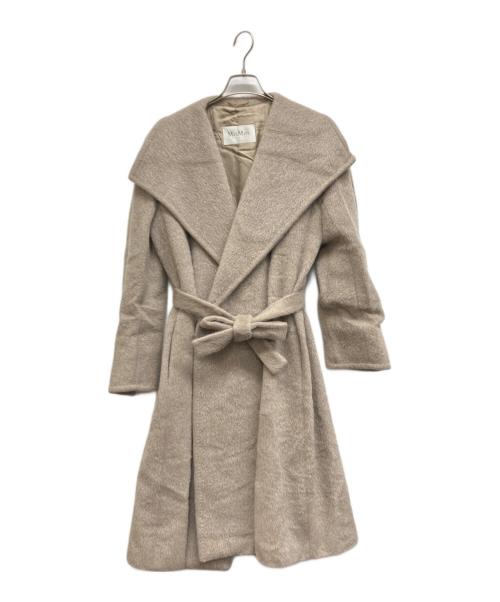 MaxMara（マックスマーラ）MaxMara (マックスマーラ) アルパカ混ウールガウンコート ベージュ サイズ:42の古着・服飾アイテム