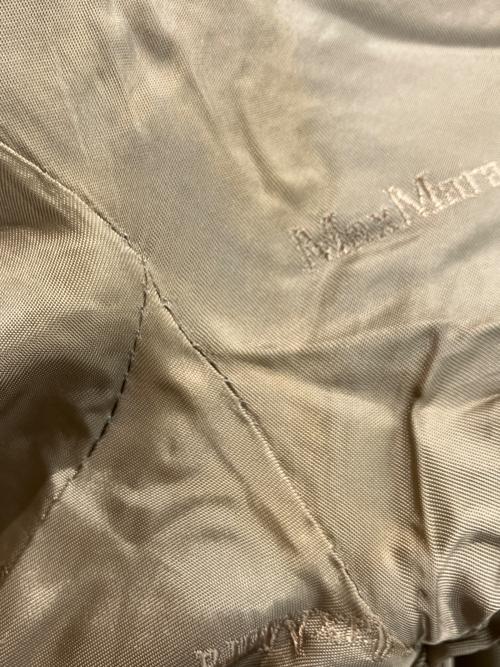 MaxMara（マックスマーラ）MaxMara (マックスマーラ) アルパカ混ウールガウンコート ベージュ サイズ:42の古着・服飾アイテム