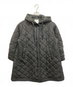 CLANEクラネ）の古着「QUILTING HOODIE TENT LINE COAT」｜ブラック