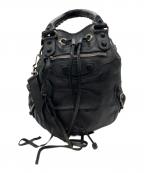 BALENCIAGAバレンシアガ）の古着「Classic Mini Pompon Hand Bag」｜ブラック