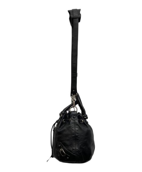 BALENCIAGA（バレンシアガ）BALENCIAGA (バレンシアガ) Classic Mini Pompon Hand Bag ブラックの古着・服飾アイテム