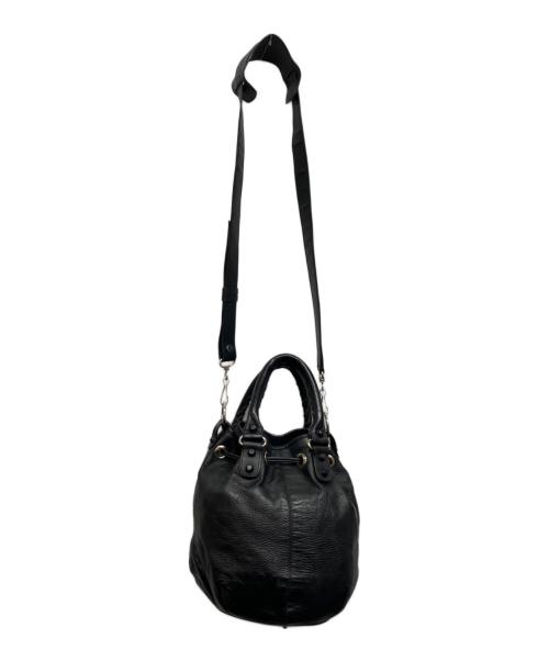 BALENCIAGA（バレンシアガ）BALENCIAGA (バレンシアガ) Classic Mini Pompon Hand Bag ブラックの古着・服飾アイテム