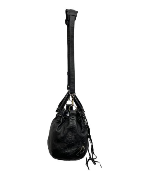 BALENCIAGA（バレンシアガ）BALENCIAGA (バレンシアガ) Classic Mini Pompon Hand Bag ブラックの古着・服飾アイテム