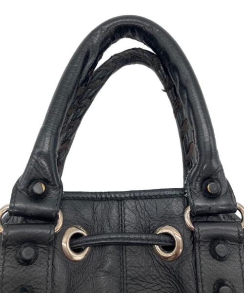 BALENCIAGA（バレンシアガ）BALENCIAGA (バレンシアガ) Classic Mini Pompon Hand Bag ブラックの古着・服飾アイテム