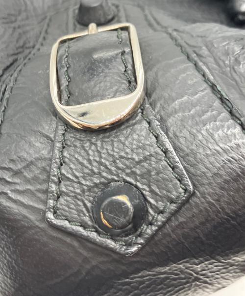 BALENCIAGA（バレンシアガ）BALENCIAGA (バレンシアガ) Classic Mini Pompon Hand Bag ブラックの古着・服飾アイテム