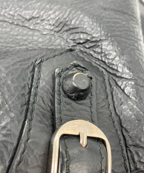 BALENCIAGA（バレンシアガ）BALENCIAGA (バレンシアガ) Classic Mini Pompon Hand Bag ブラックの古着・服飾アイテム