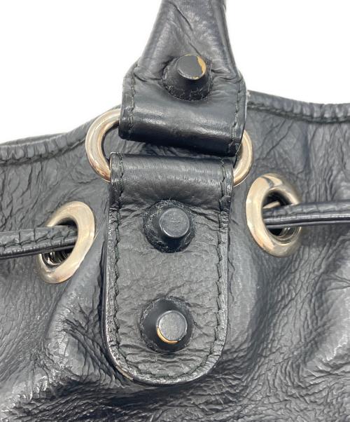 BALENCIAGA（バレンシアガ）BALENCIAGA (バレンシアガ) Classic Mini Pompon Hand Bag ブラックの古着・服飾アイテム