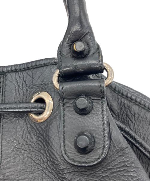BALENCIAGA（バレンシアガ）BALENCIAGA (バレンシアガ) Classic Mini Pompon Hand Bag ブラックの古着・服飾アイテム