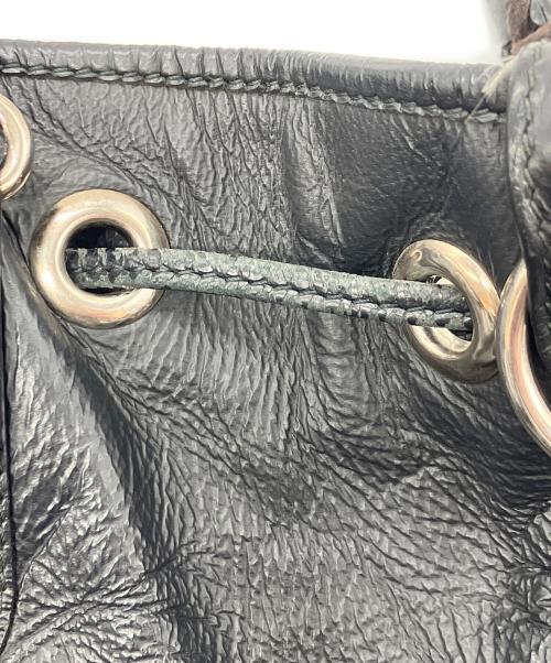 BALENCIAGA（バレンシアガ）BALENCIAGA (バレンシアガ) Classic Mini Pompon Hand Bag ブラックの古着・服飾アイテム