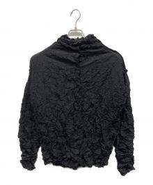 me ISSEY MIYAKE（ミーイッセイ ミヤケ）の古着「MERINGUE TOPシャツ」｜ブラック