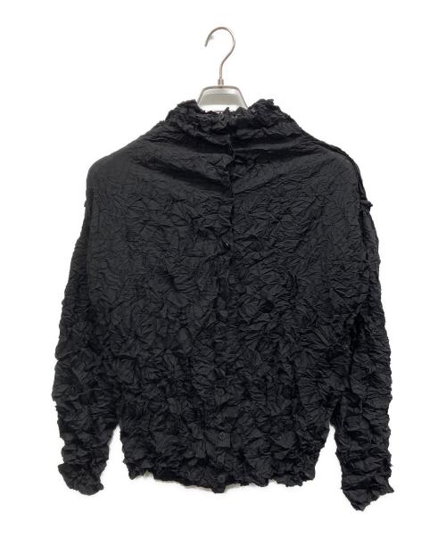 me ISSEY MIYAKE（ミーイッセイ ミヤケ）me ISSEY MIYAKE (ミーイッセイ ミヤケ) MERINGUE TOPシャツ ブラック サイズ:Freeの古着・服飾アイテム