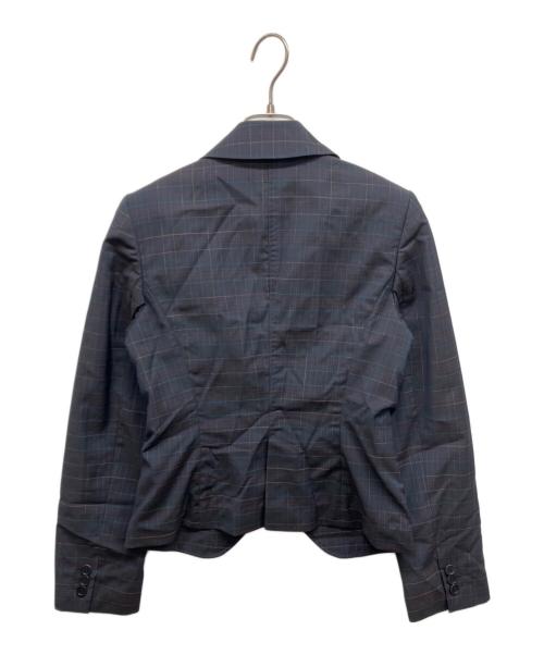 Paul Smith BLACK（ポールスミスブラック）Paul Smith BLACK (ポールスミスブラック) 1Bチェックテーラードジャケット ネイビー サイズ:38の古着・服飾アイテム