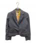 Paul Smith BLACK（ポールスミスブラック）の古着「1Bチェックテーラードジャケット」｜ネイビー