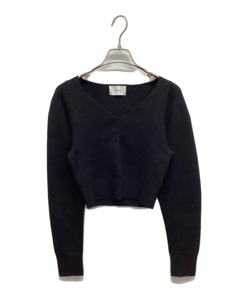 CLANE（クラネ）CLANE (クラネ) Vネックニット ブラック サイズ:Mの古着・服飾アイテム