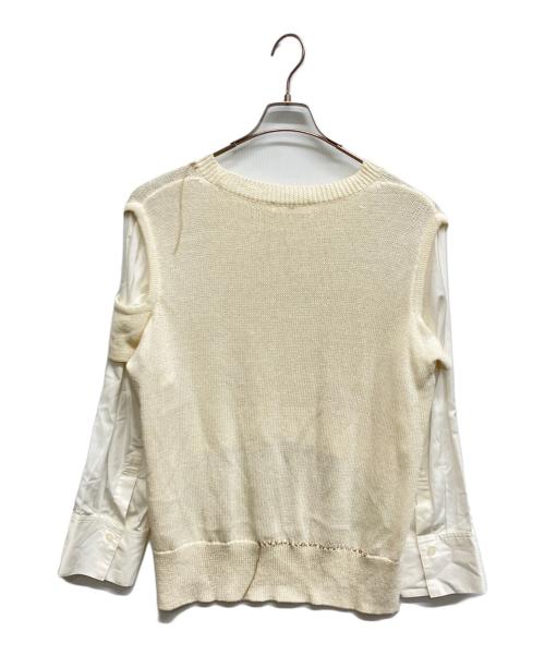 Y's（ワイズ）Y's (ワイズ) ドッキングニット ホワイト サイズ:2の古着・服飾アイテム