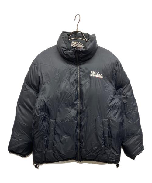 FIRST DOWN（ファーストダウン）FIRST DOWN (ファーストダウン) リバーシブルダウンジャケット ベージュ サイズ:Lの古着・服飾アイテム