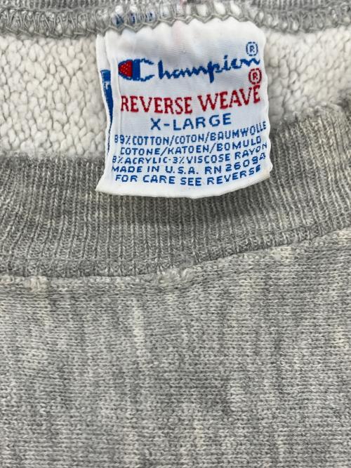 Champion（チャンピオン）Champion (チャンピオン) リバースウィーブスウェット グレー サイズ:XLの古着・服飾アイテム