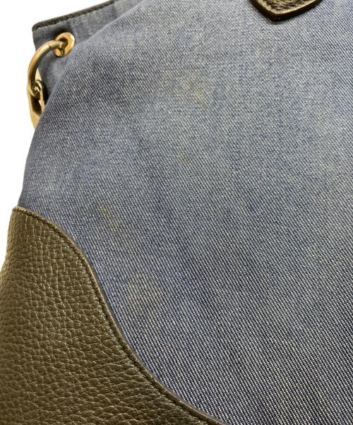 PELLE MORBIDA（ペッレモルビダ）PELLE MORBIDA (ペッレモルビダ) デニム2WAYトートバッグ インディゴの古着・服飾アイテム