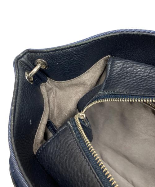 PELLE MORBIDA（ペッレモルビダ）PELLE MORBIDA (ペッレモルビダ) デニム2WAYトートバッグ インディゴの古着・服飾アイテム