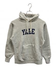 Champion（チャンピオン）の古着「YALEリバースウィーブ(R) フーデッドスウェットシャツ」｜グレー