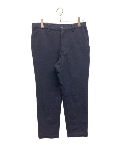 COMME des GARCONS HOMME DEUX（コムデギャルソン オム ドゥ）COMME des GARCONS HOMME DEUX (コムデギャルソン オム ドゥ) ウールストレートロングパンツ ネイビー サイズ:Sの古着・服飾アイテム